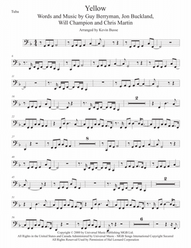 Yellow (arr. Kevin Busse)
