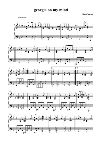 Georgia On My Mind (arr. pianoplayer)