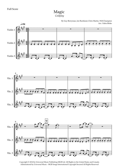 Magic (arr. Fabio Britto)