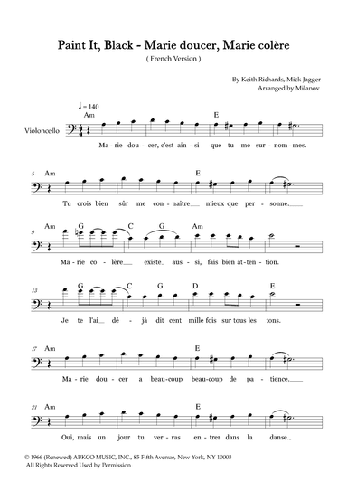 Paint It, Black (arr. Milanov)