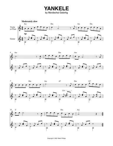 Yankele (arr. Mark Phillips)