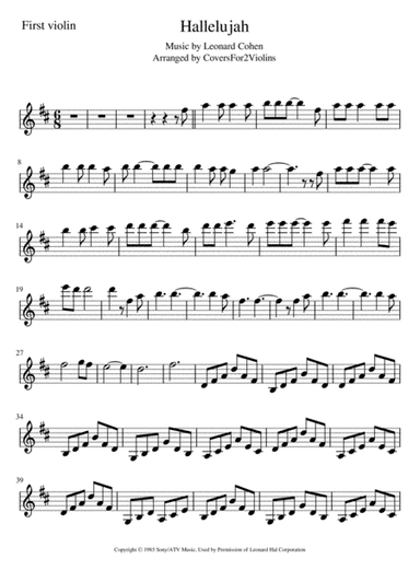 Hallelujah (arr. CoversFor2Violins)