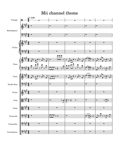 Mii Channel Theme (arr. E. Pawlak)