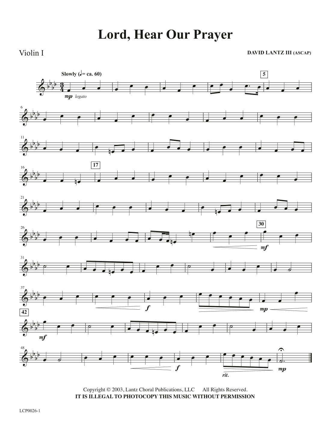 Lord, Hear Our Prayer