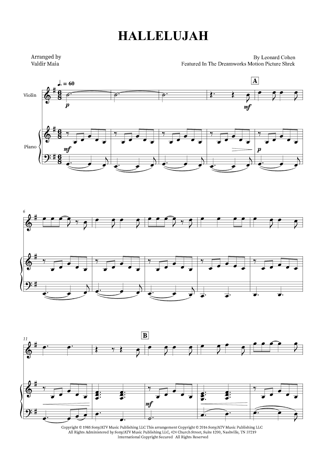 Hallelujah (arr. Valdir Maia)