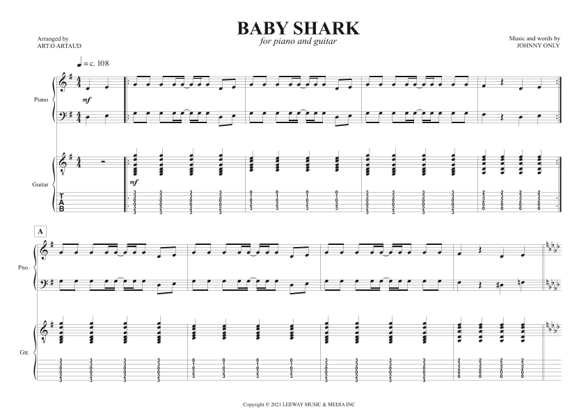 Baby Shark (arr. Art.o Artaud)