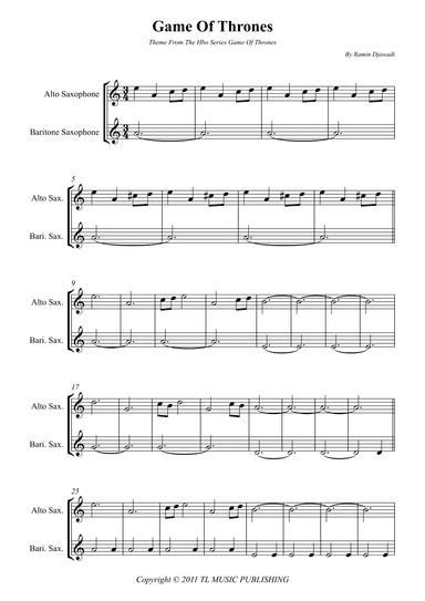 Game Of Thrones (arr. Wesley S. SIlva)