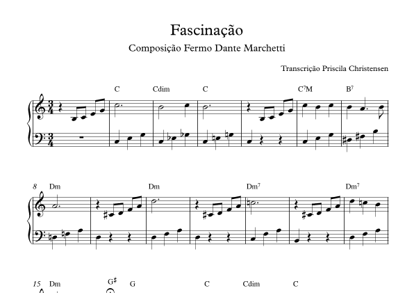 Fascinação (arr. Priscila Chris)