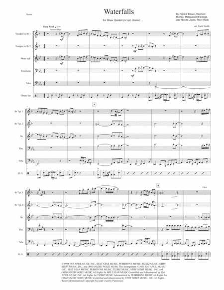 Waterfalls (arr. Zack Smith)