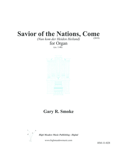 Savior of the Nations, Come (arr. Gary R. Smoke)