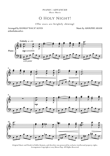 O Holy Night (arr. Danilo "Daca" Alves)
