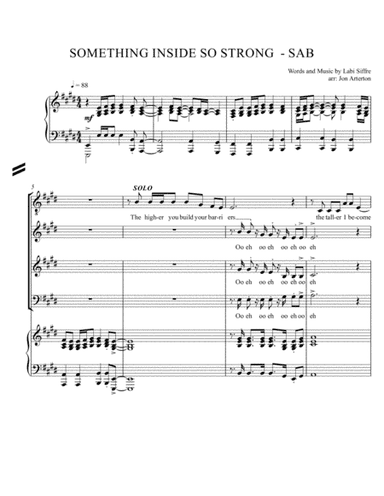 (something Inside) So Strong (arr. Jon Arterton)