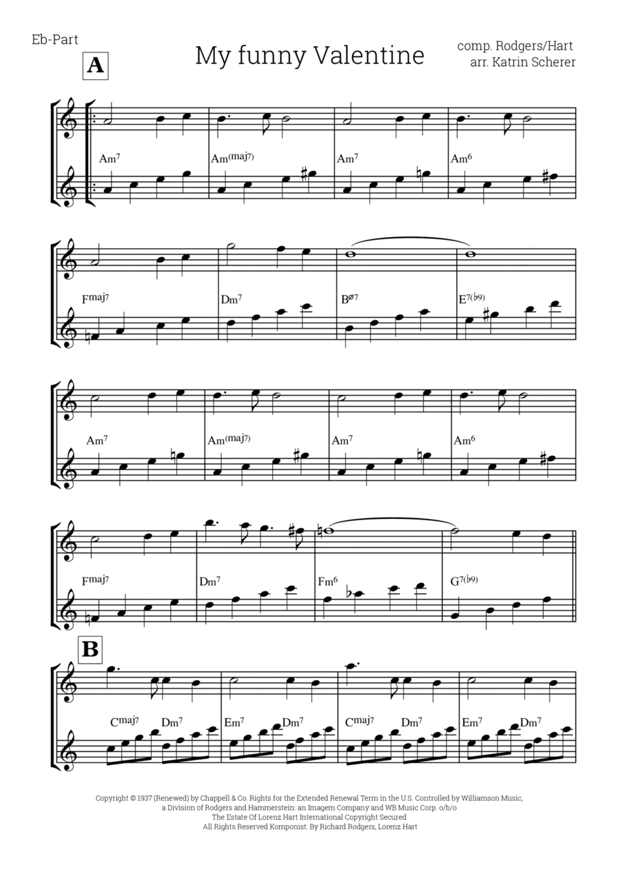 My Funny Valentine (arr. Katrin Scherer)