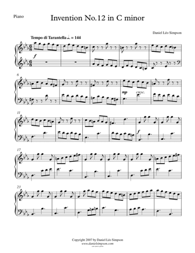 Invention No.12 in C minor