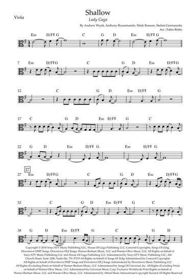 Shallow (arr. Fabio Britto)