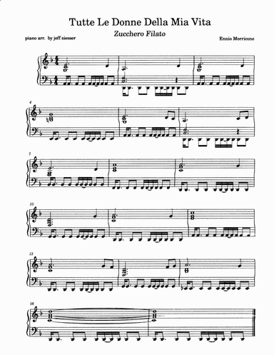 Tutte Le Donne (arr. jeff siesser)