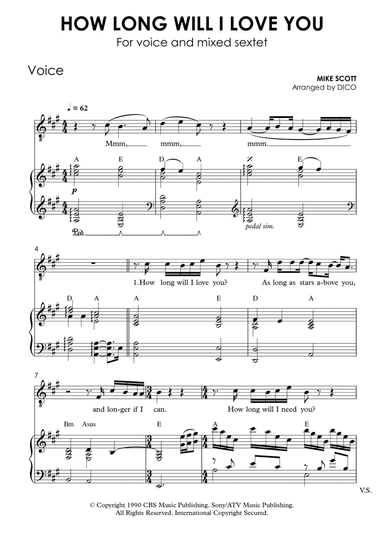 How Long Will I Love You (arr. Dico)