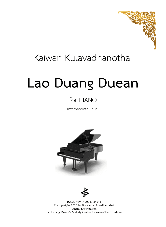 Lao Duang Duean for Piano (arr. Kaiwan Kulavadhanothai)