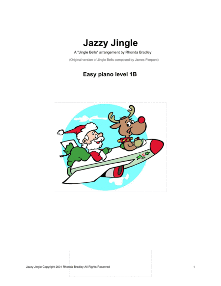 Jazzy Jingle ( Jingle Bells ) Easy Piano (arr. Rhonda Bradley)