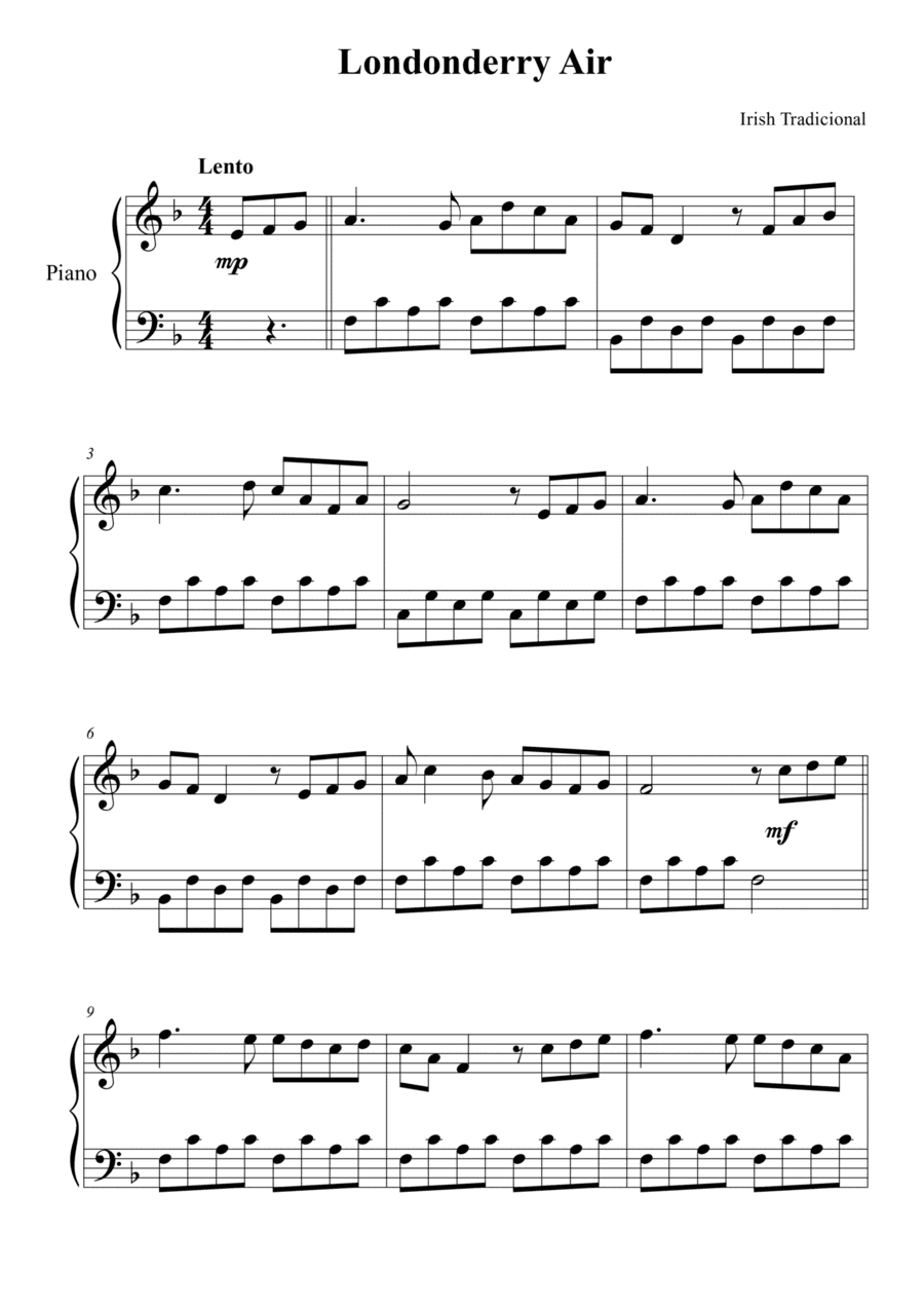Londonderry Air (arr. Passoni Music)
