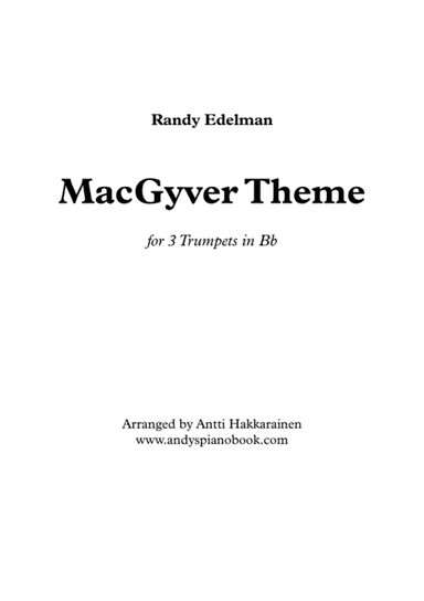 Macgyver - Theme (arr. Antti Hakkarainen)