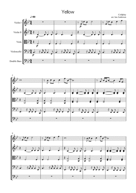 Yellow (arr. Ian Anderson)