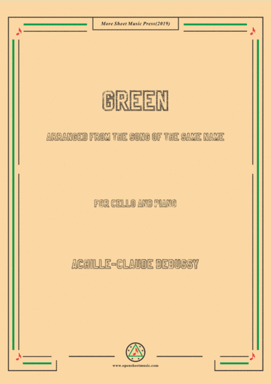 Debussy-Green, for Cello and Piano (arr. MSM)