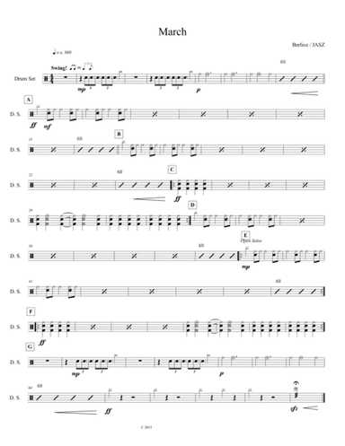 March to the Scaffold - Drums (arr. Julie Ann Stenberg Zeidel)