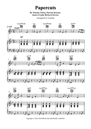 Papercuts (arr. G. Franklin)