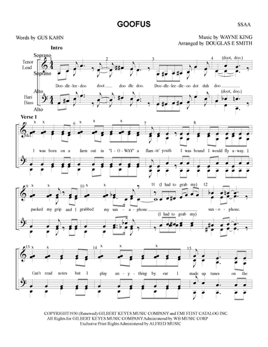 Goofus (arr. Douglas E Smith)