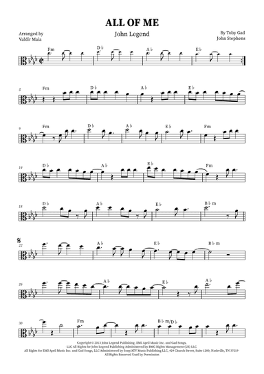 All Of Me (arr. Valdir Maia)