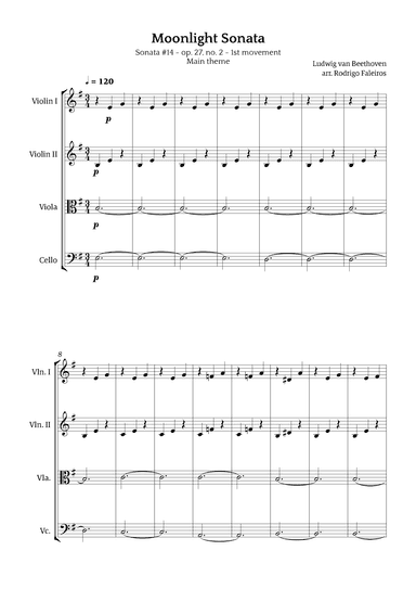Moonlight Sonata (arr. Rodrigo Faleiros)
