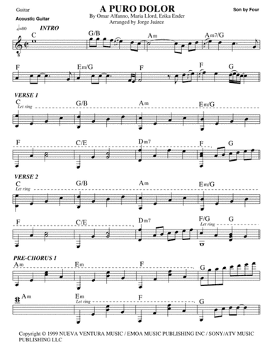 Purest Of Pain (a Puro Dolor) (arr. Jorge Juárez)