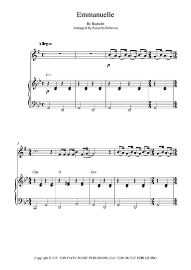 Emmanuelle (arr. Kaiserin Rebecca)