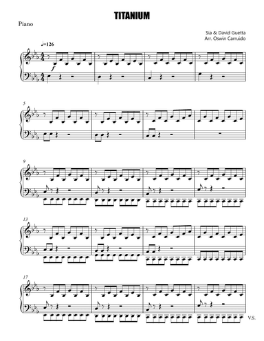 Titanium (arr. Oswin Carruido)