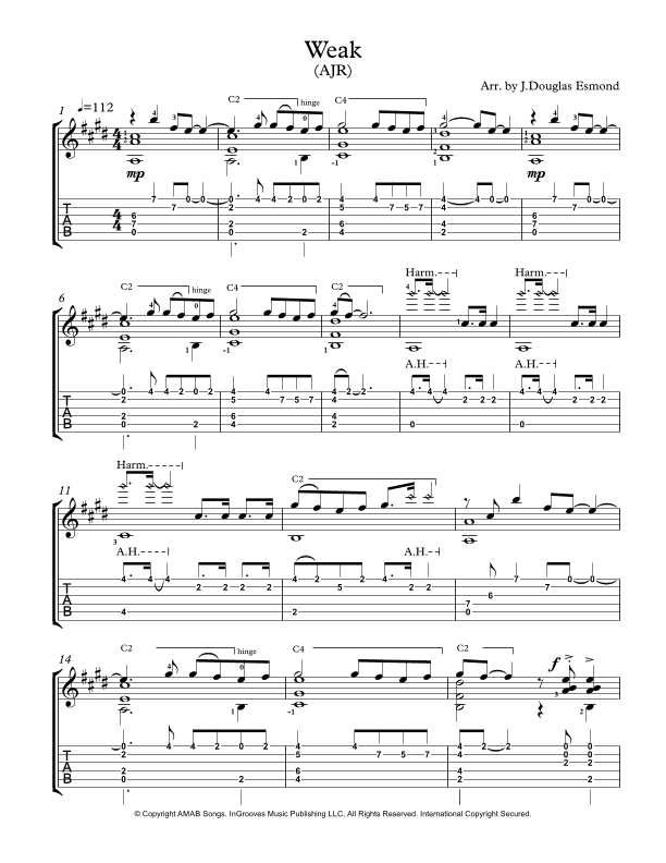Weak (arr. James D. Esmond)