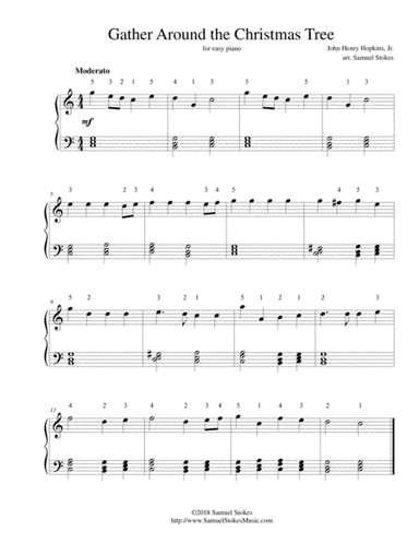 Gather Around the Christmas Tree - for easy piano (arr. Samuel Stokes)