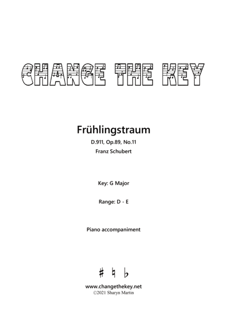 Fruhlingstraum G Major (arr. Sharyn Martin)