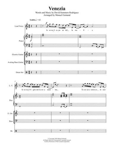 Venezia (arr. Manuel Guinand)