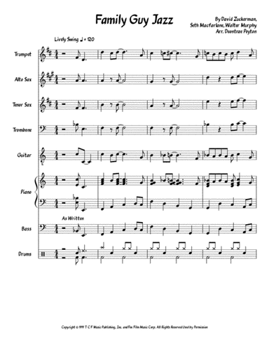 Theme From Family Guy (arr. Deontrae Peyton)