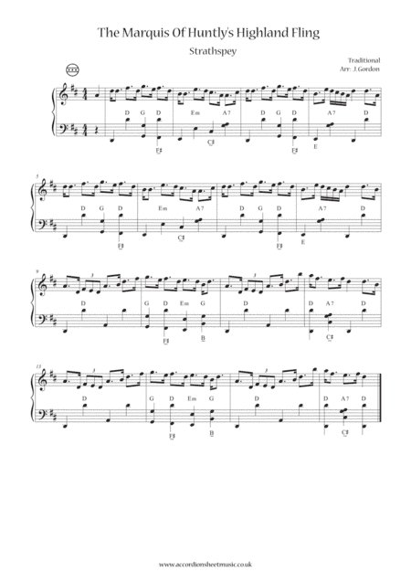 The Marquis Of Huntly's Highland Fling (arr. Julia Gordon)
