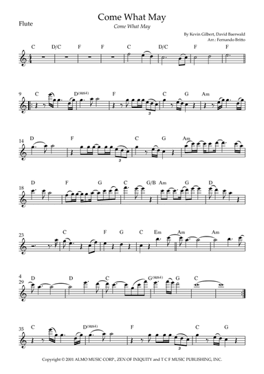Come What May (arr. Fernando Britto)
