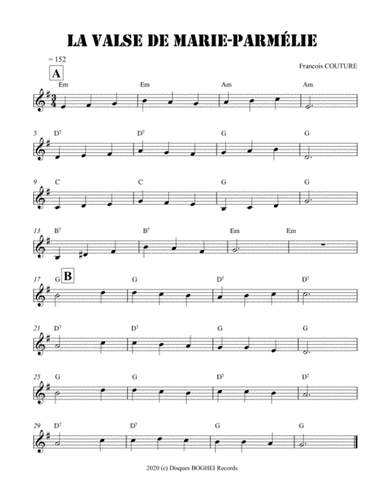 LA VALSE DE MARIE-PARMÉLIE