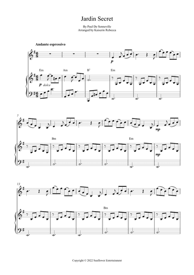 Jardin Secret (arr. Kaiserin Rebecca)