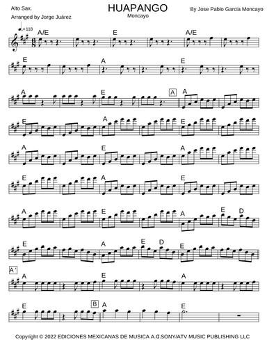 Huapango (arr. Jorge Juárez)