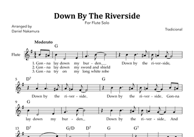 Down By The Riverside (For Flute Solo) (arr. Daniel Nakamura)