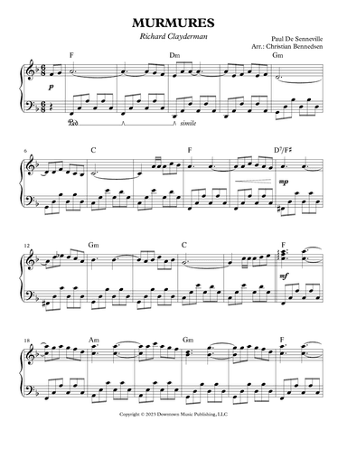 Murmures (arr. Christian Bennedsen)