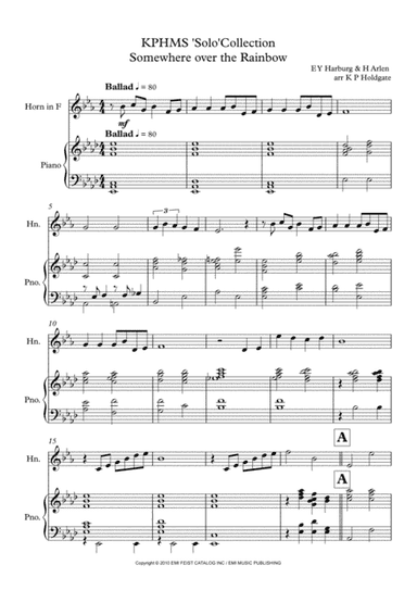 Over The Rainbow (arr. Kevin P Holdgate)