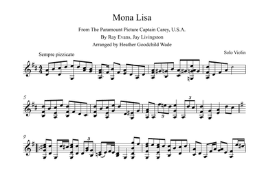 Mona Lisa (arr. Heather Goodchild Wade)