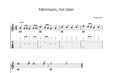 Fährmann, hol über (arr. Bettina Schipp)